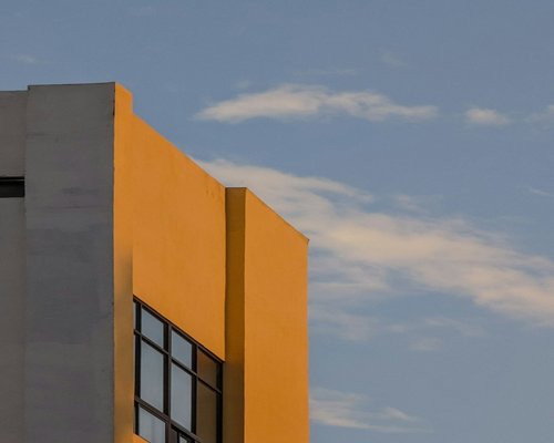 A modern Mexican office building facade